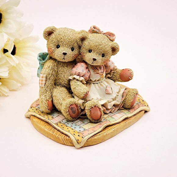 Cherished Teddies Figurines, Nathaniel & Nellie, Teddy Bear Collectibles - Picture 6 of 10